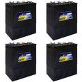 6V 390Ah Deep Cycle Flooded Lead Acid Battery Pack of 4 O9639