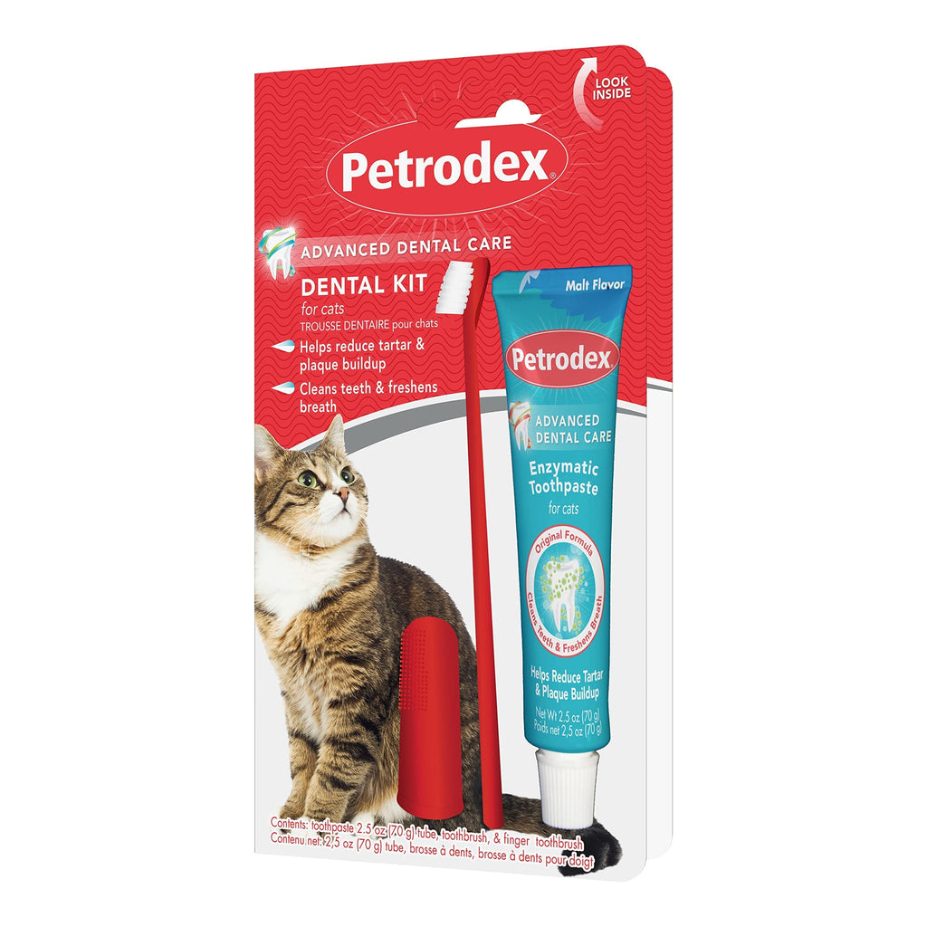 Cat Toothbrush and Toothpaste Kit Malt Flavor 2.5oz K410770