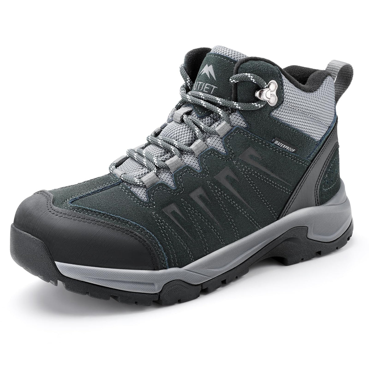 Waterproof Lightweight Leather Mid Ankle Hiking Boots N73375