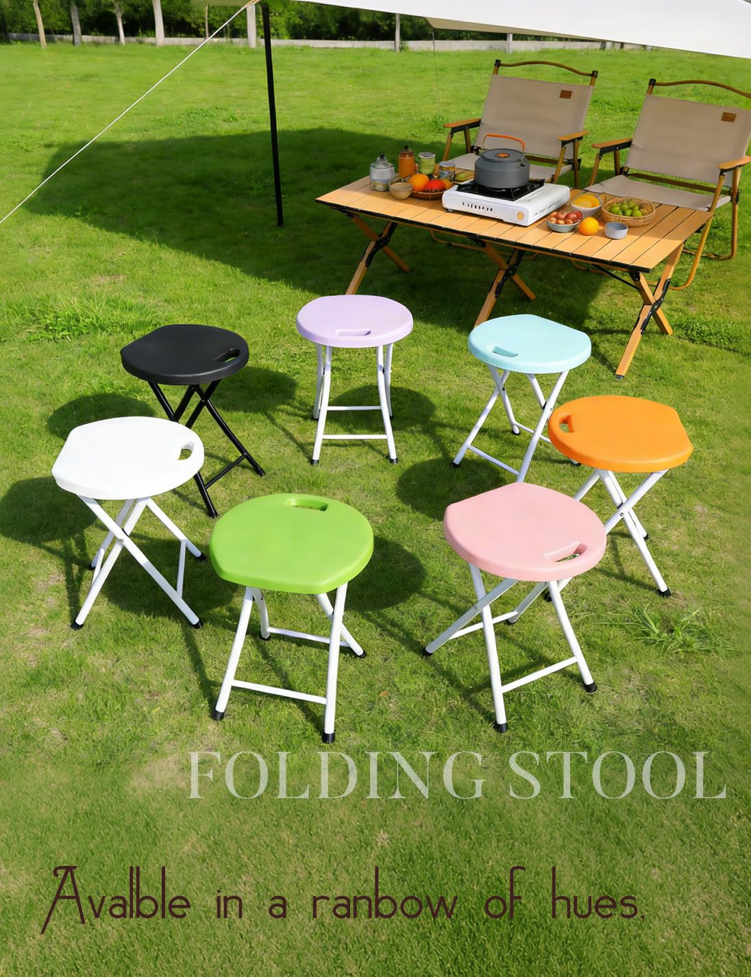 18 Inch Folding Stool with Handle L86113