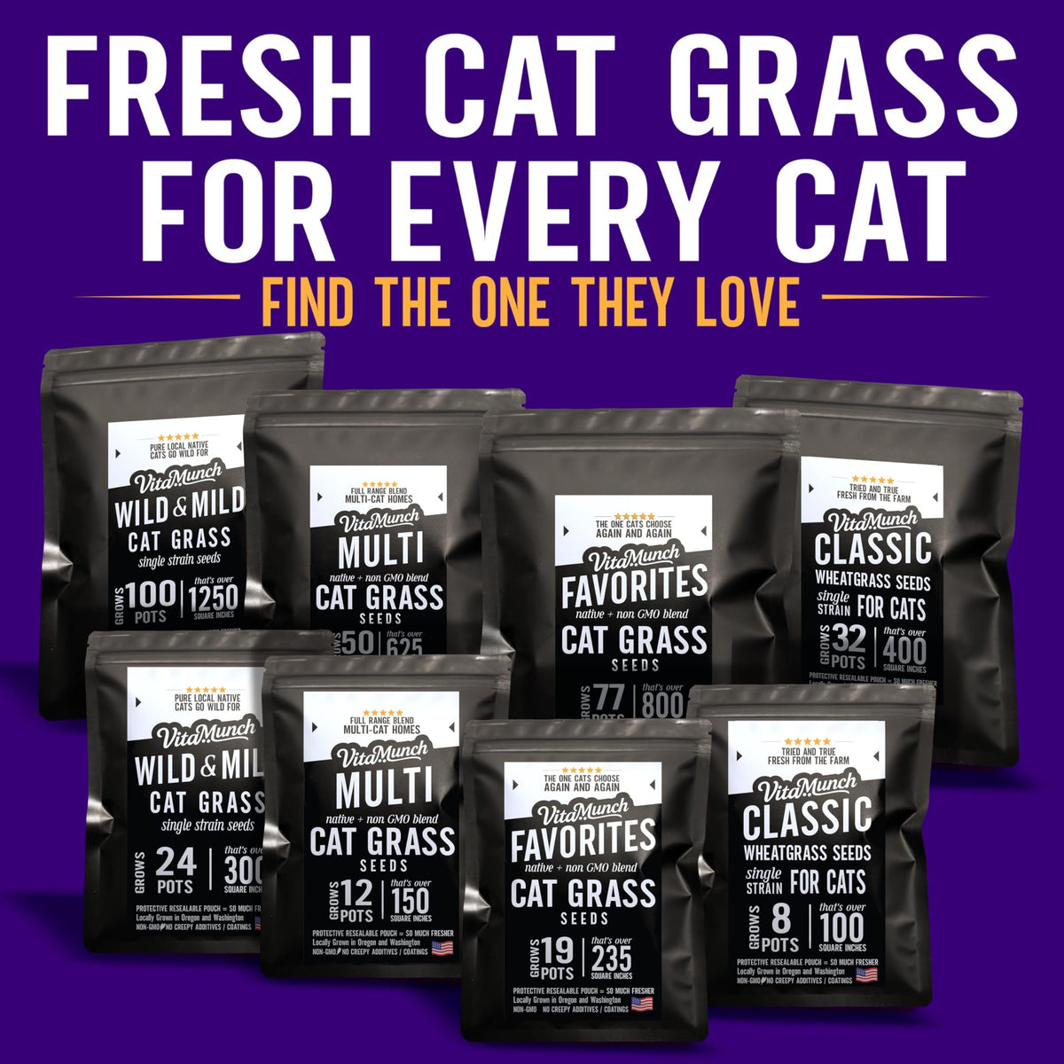 Cat Grass Seed Non-GMO Wheatgrass E803