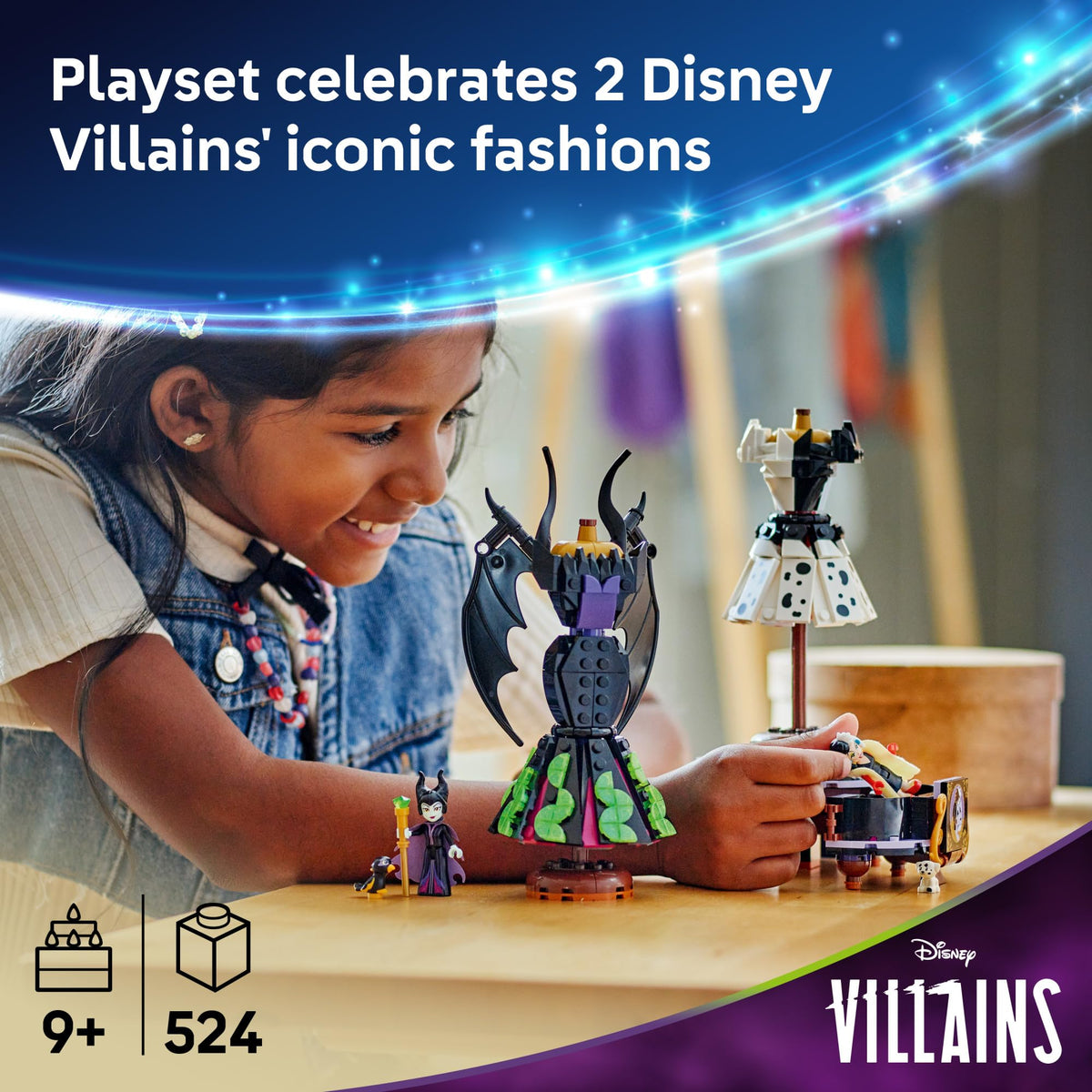 Disney Villains Dresses Building Toy V974