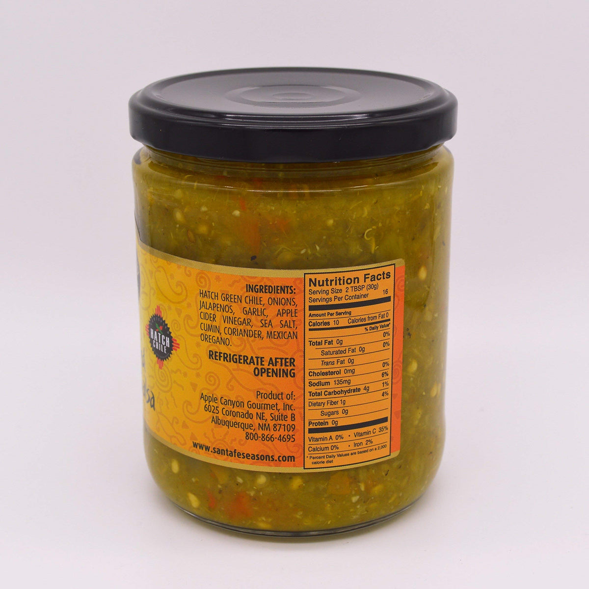 Fire Roasted Green Chile Salsa 16 Ounce T990012