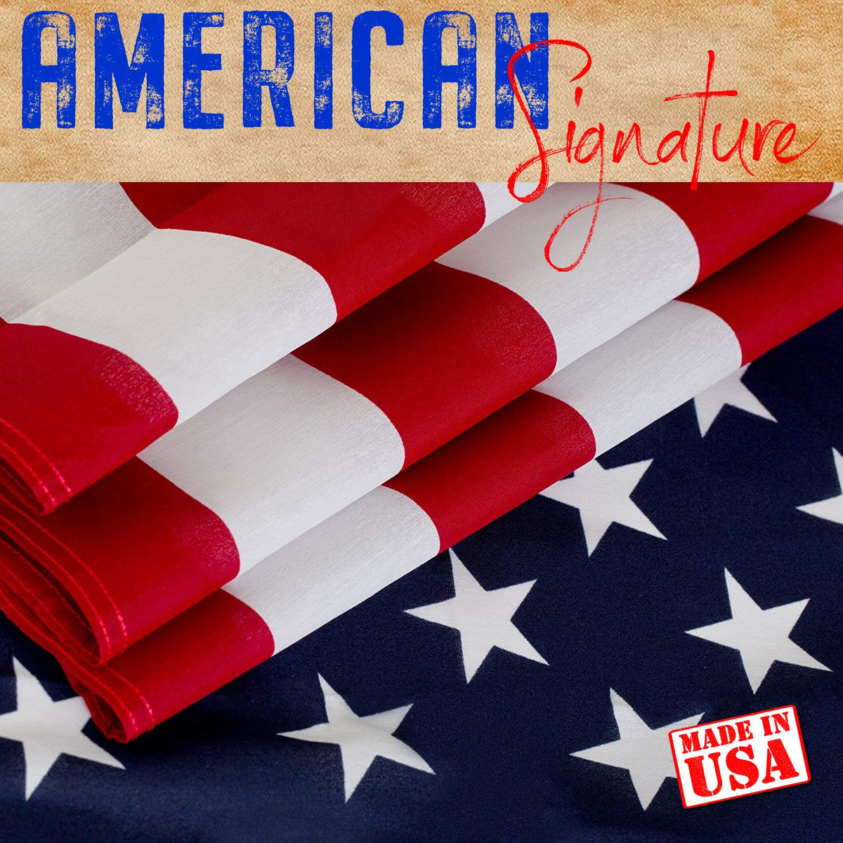 3x5 ft US Flag and 6 ft Aluminum Flag Pole Kit with Holder K70475