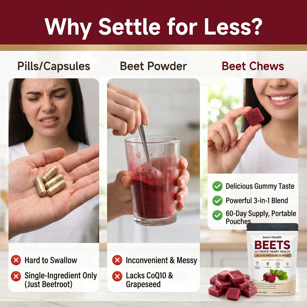 500mg Beetroot CoQ10 Grape Seed Extract Chews N810148