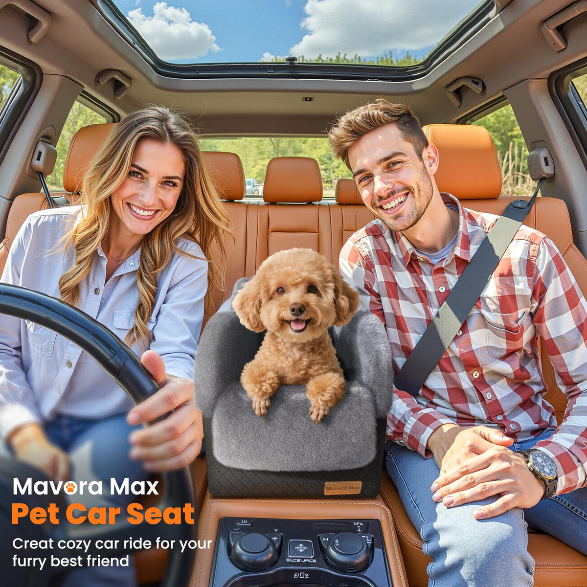 Grey Dog Car Seat Q4867