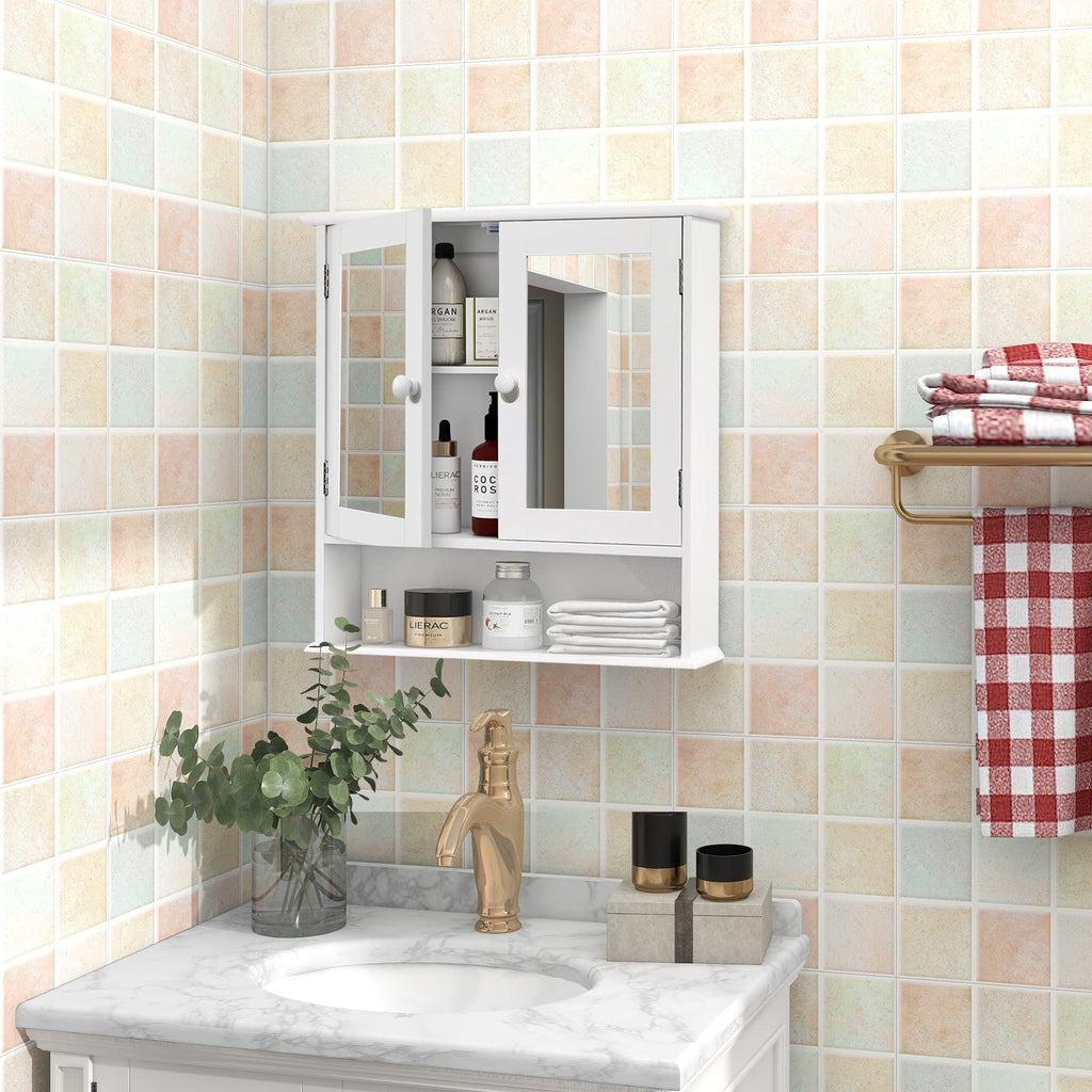 Medicine Cabinet with Mirror 2 Doors T817510