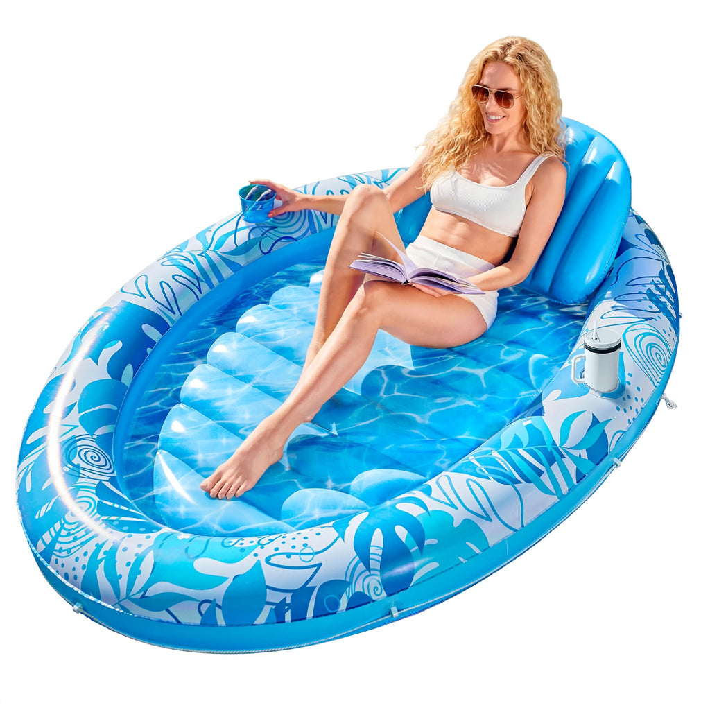 Inflatable Tanning Pool Lounger Float F89917