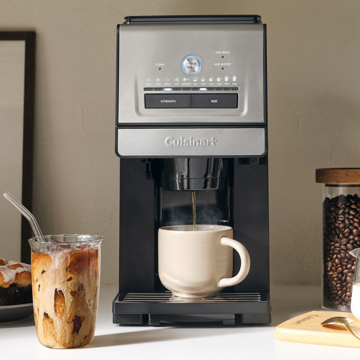 Grind and Brew Single Serve Coffee Maker, 6 Cup Sizes S558