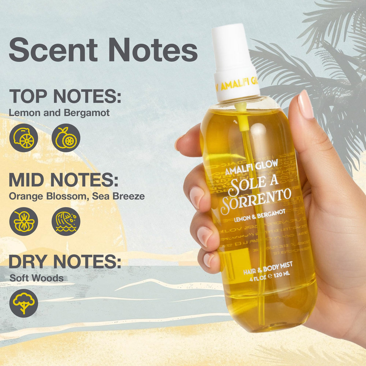 Hair & Body Mist Lemon & Orange Blossom 120 ml Y651