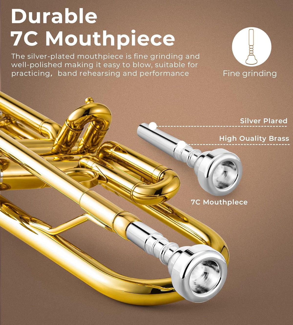 Bb Trumpet Gold Finish Brass R56460