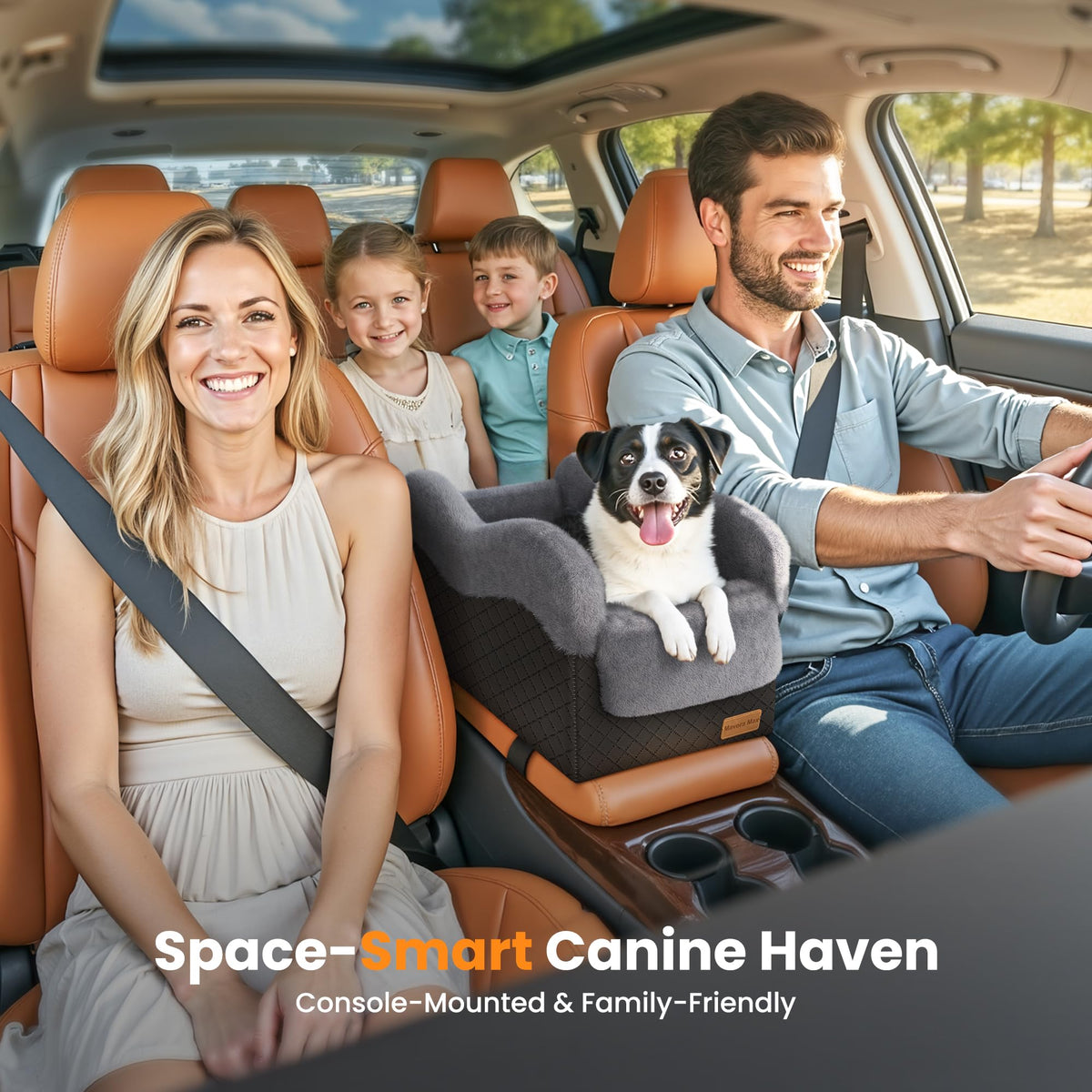 Grey Dog Car Seat Q4867