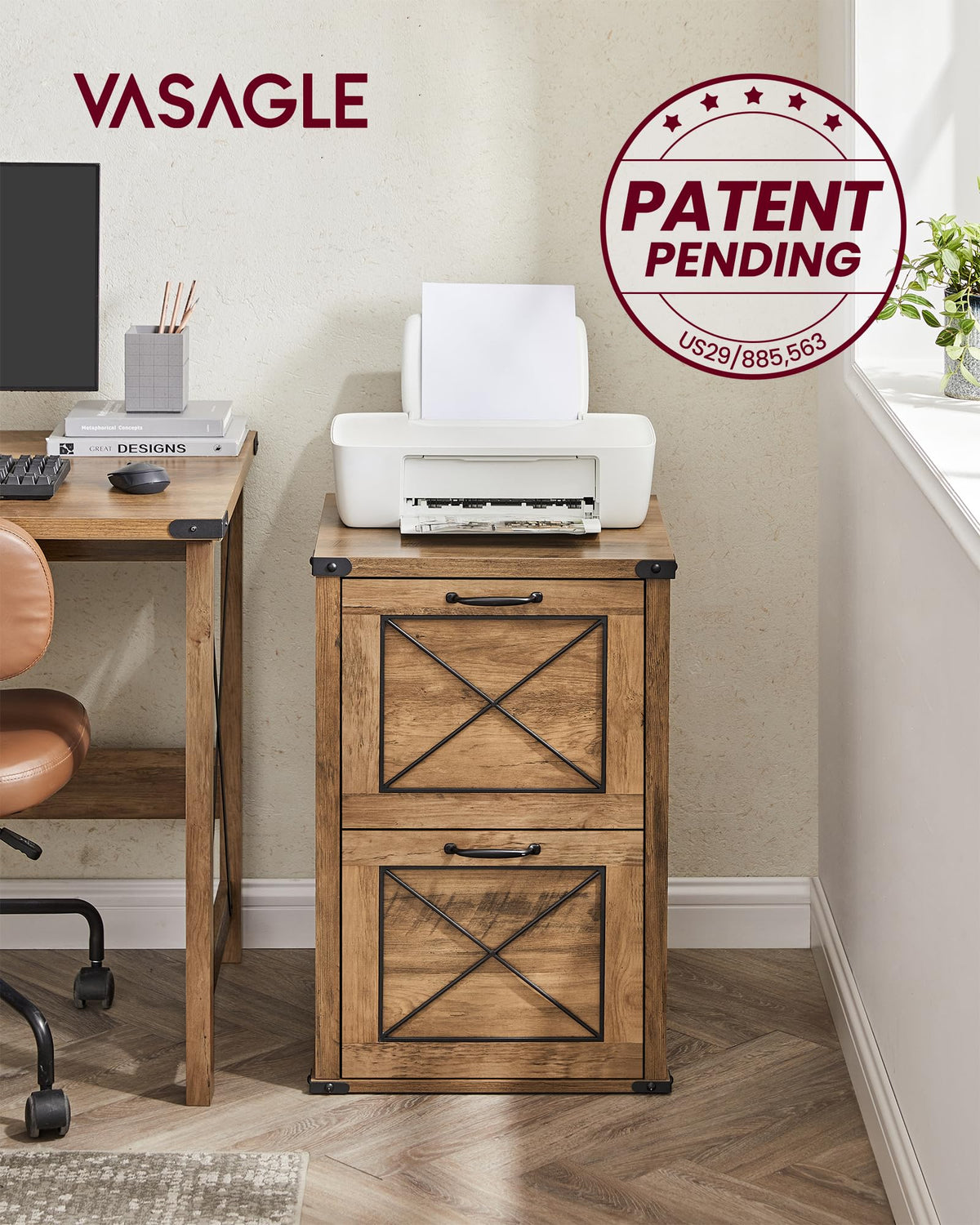 File Cabinet with 2 Drawers M6565