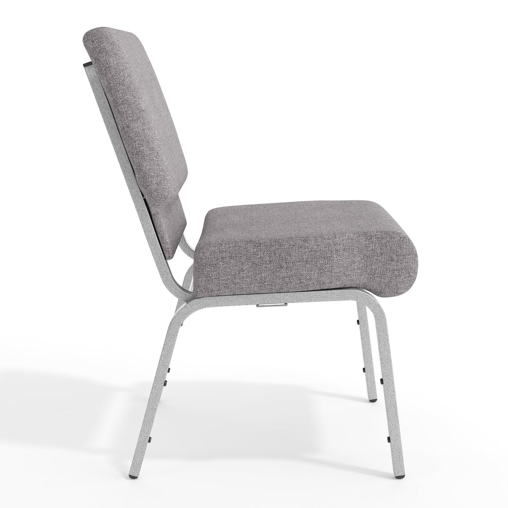 4 Pack Stacking Church Chair in Gray Fabric I5678