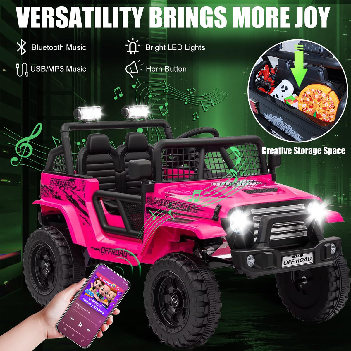 24V 2 Seater Kids Electric Car with Remote Control L32849