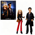 Buffy & Angel Dolls 2-Pack with Faux Leather Clothes T8636