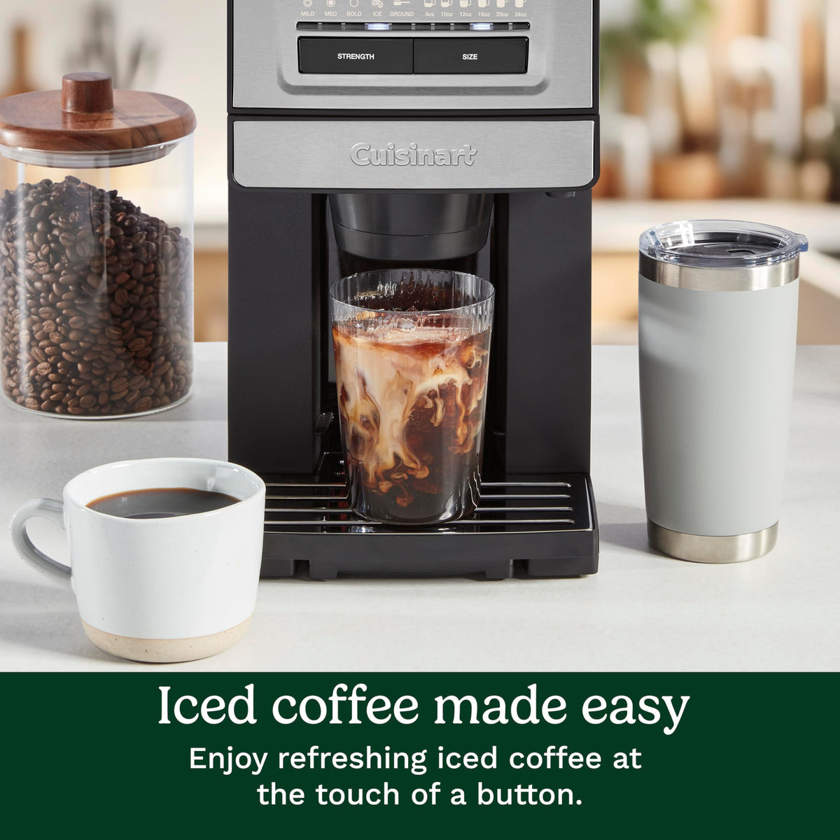 Grind and Brew Single Serve Coffee Maker, 6 Cup Sizes S558