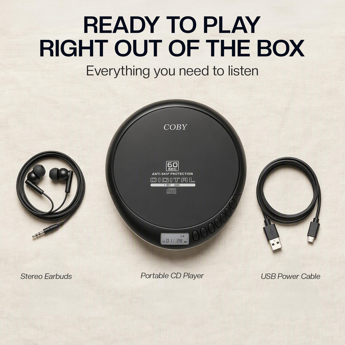 Portable CD Player with FM Radio B827685