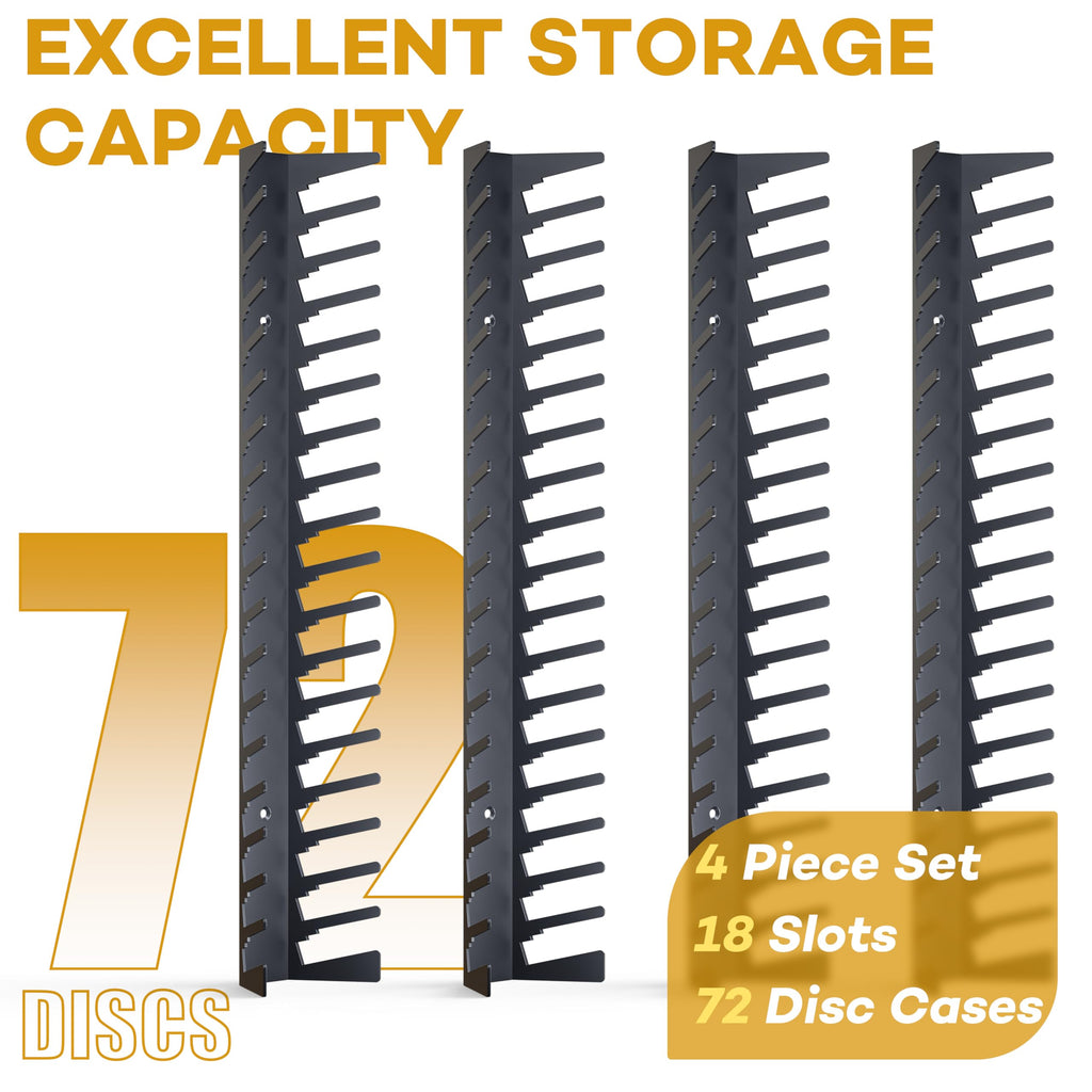 Metal Wall Mounted Video Game Storage Shelves 4-Pack G35730