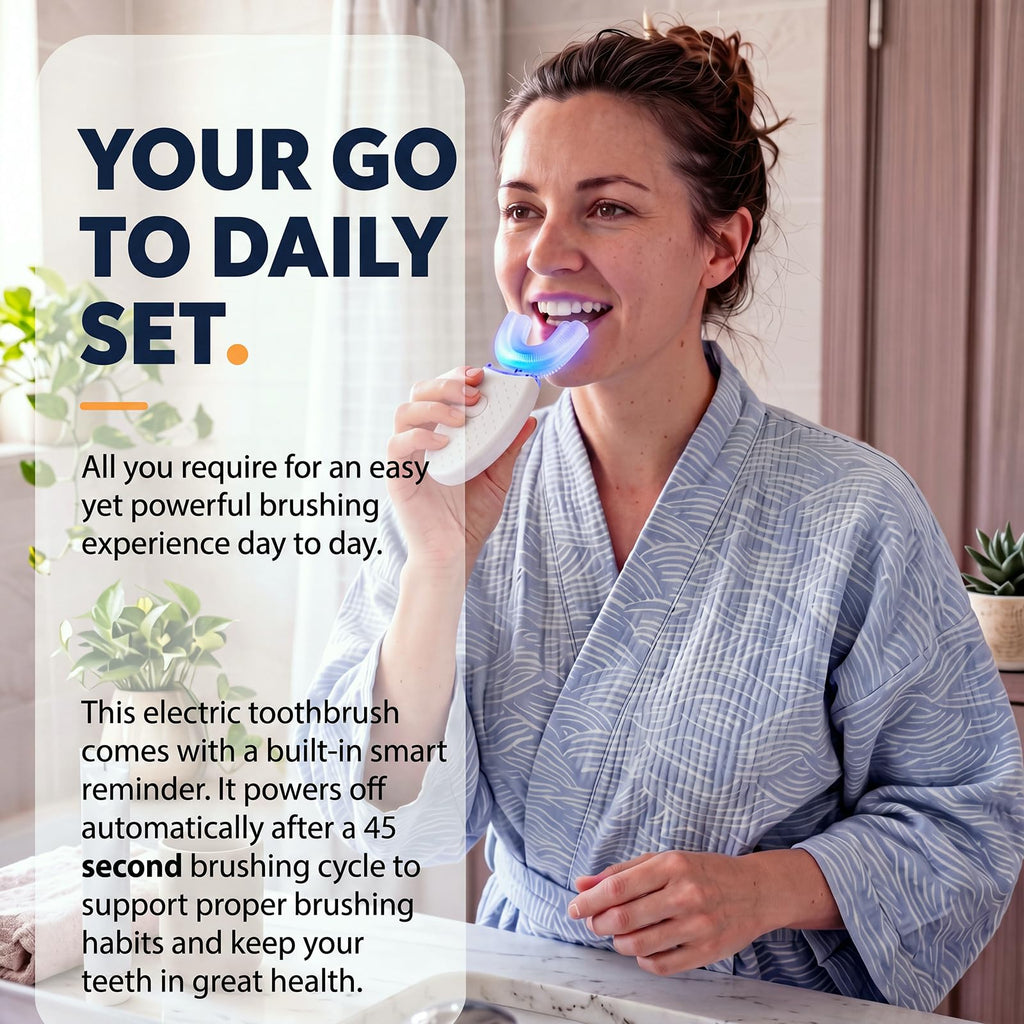 2 Pack U Shaped Automatic Toothbrushes E39469