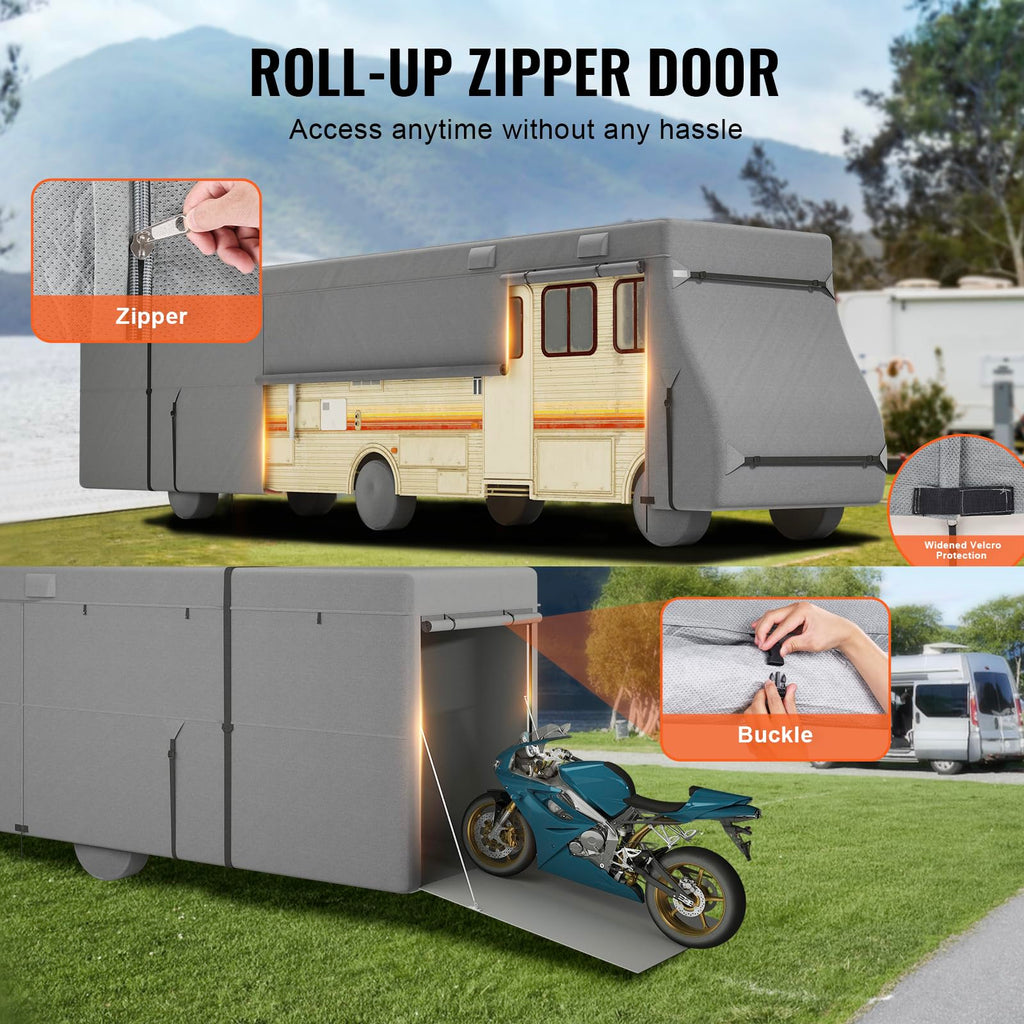40-43 ft Non-Woven Fabric Waterproof RV Cover with Storage Bag U901