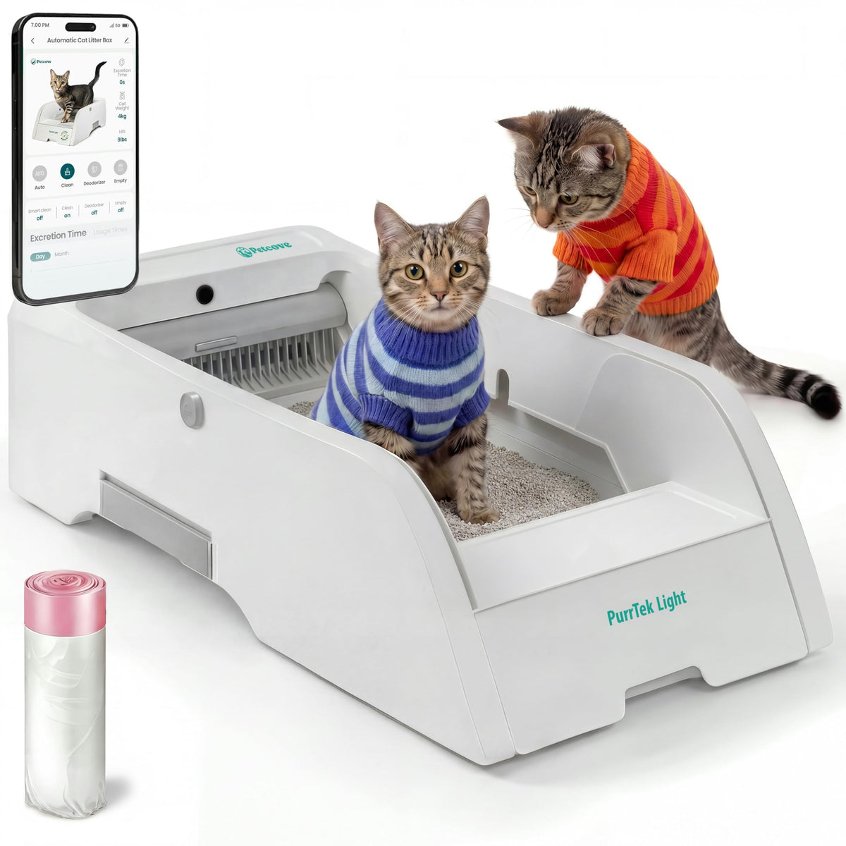 Open Top Automatic Self Cleaning Litter Box A64251