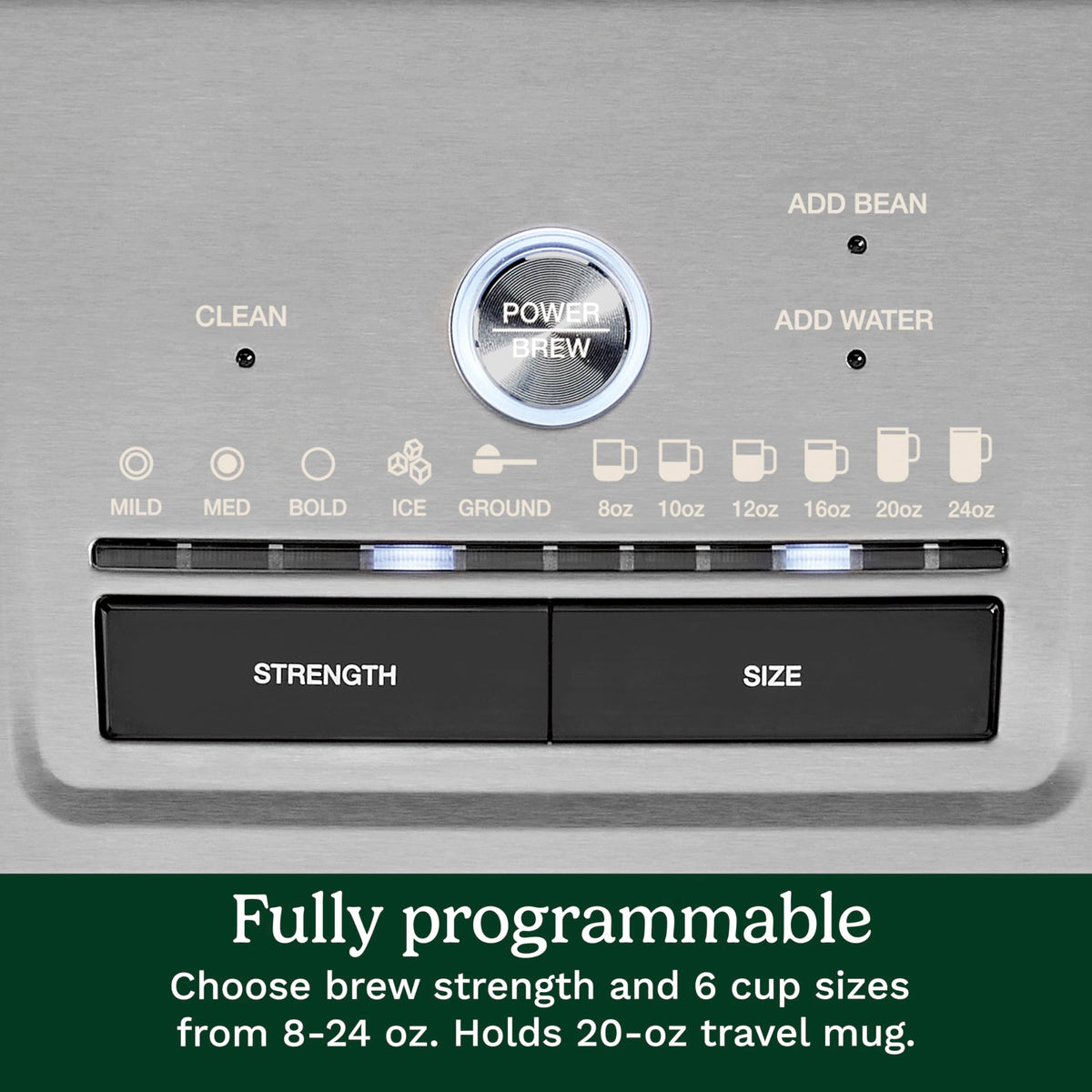 Grind and Brew Single Serve Coffee Maker, 6 Cup Sizes S558