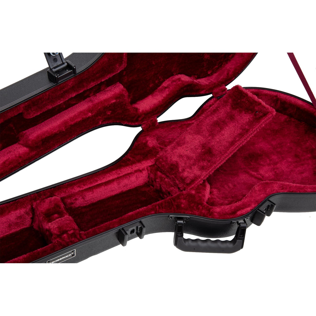 Black Semi-Hollow Electric Guitar Flight Case with Lock J85783