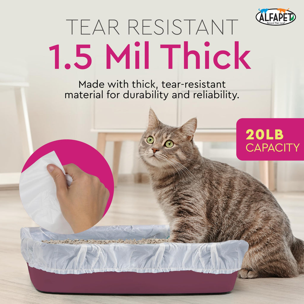 Elastic Cat Litter Box Liners Extra Giant 10 Count K88932