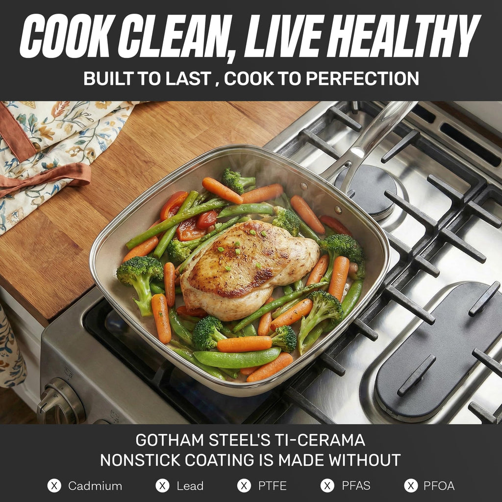 12 Pc Ceramic Cookware Set F9566