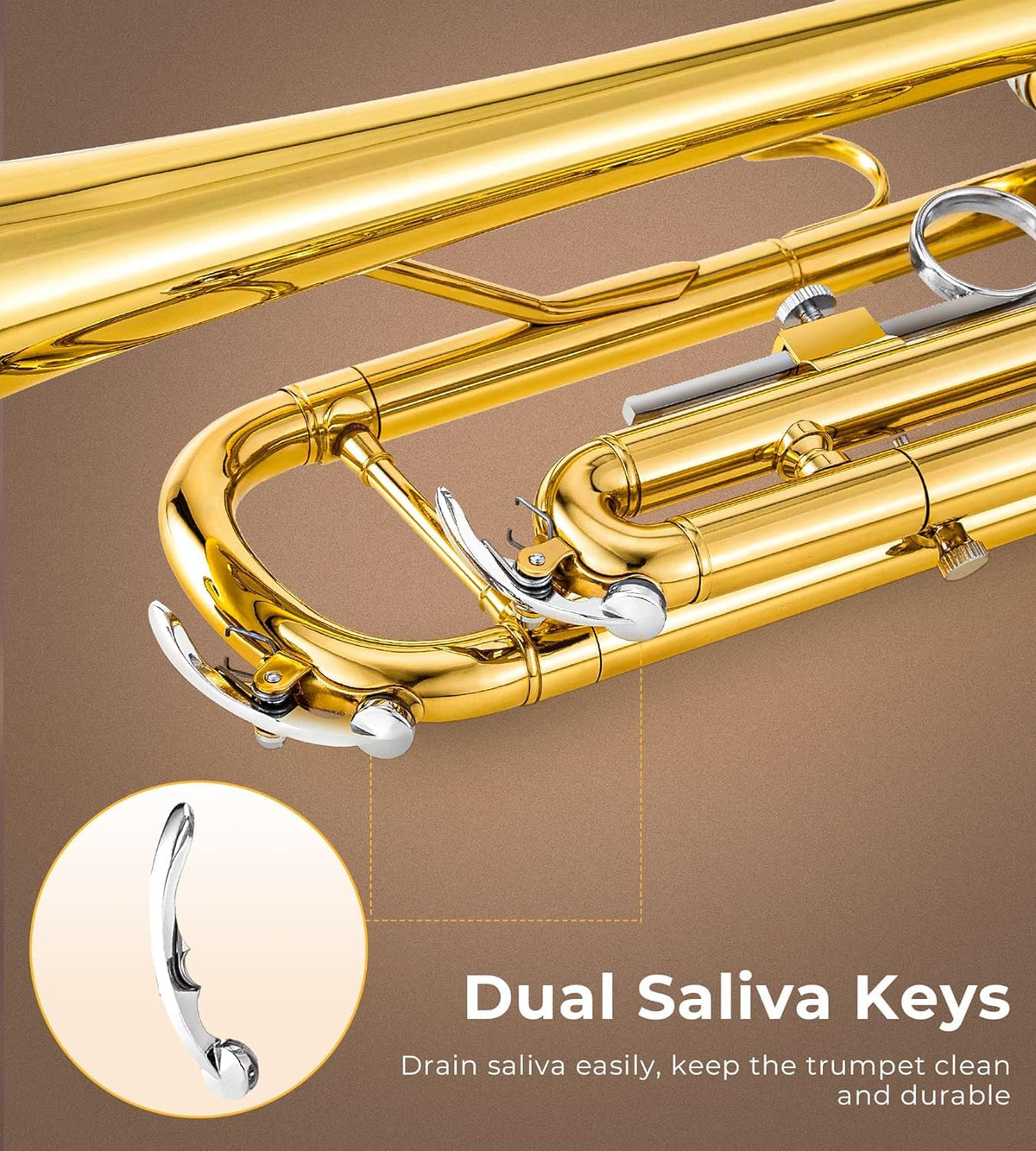 Bb Trumpet Gold Finish Brass R56460