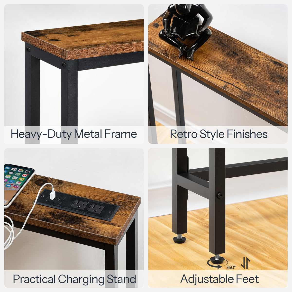 47.2" Narrow Console Table with Power Outlet L784