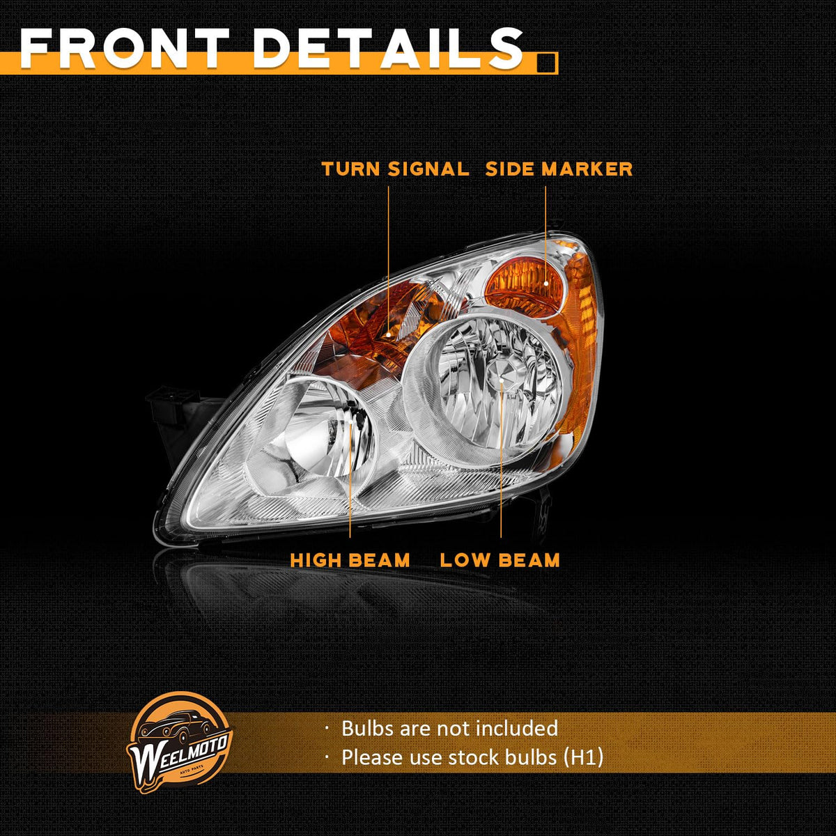 Headlights for 2005-2006 Honda CRV B446