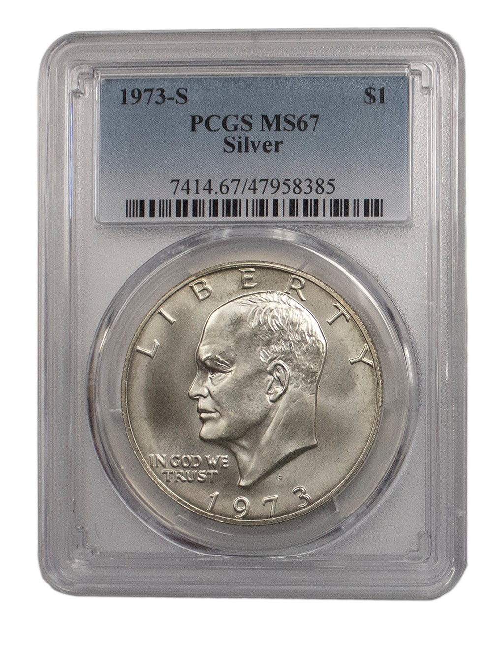 Silver Eisenhower Dollar S908