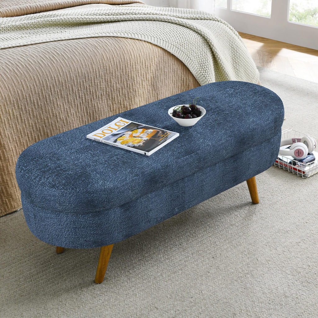 Oval Storage Bench J81195
