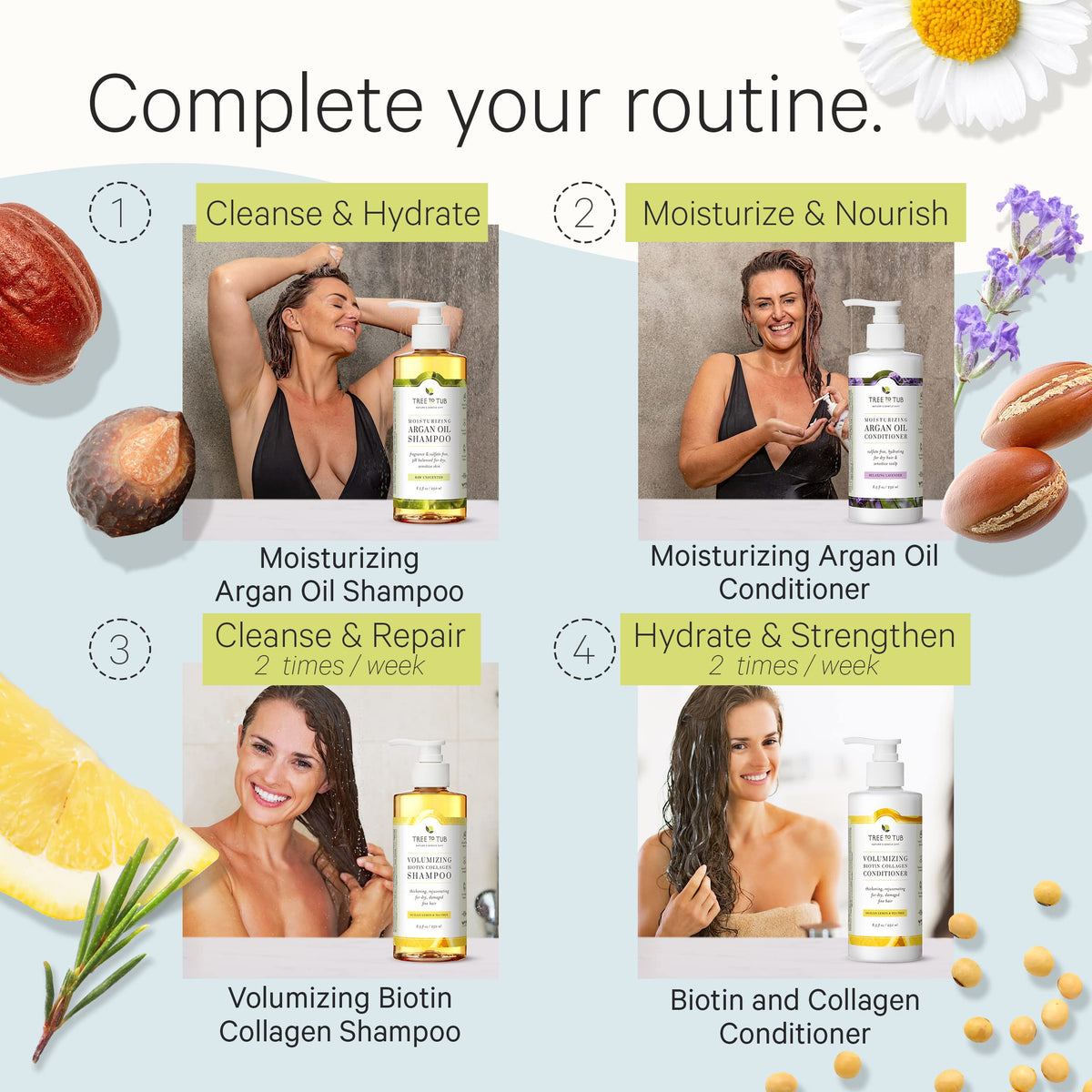 Fragrance Free Shampoo and Argan Oil Conditioner U17184