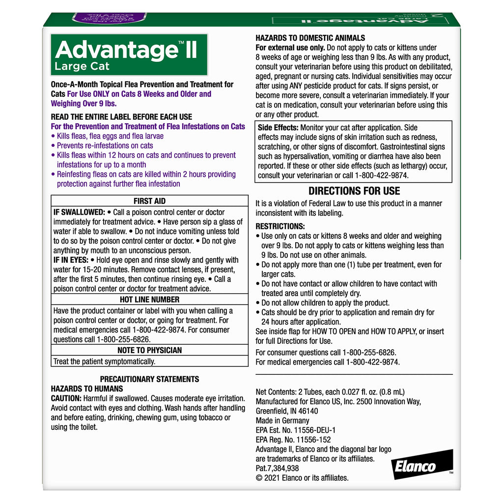 Large Cat Topical Flea Treatment & Prevention 2ct P46735