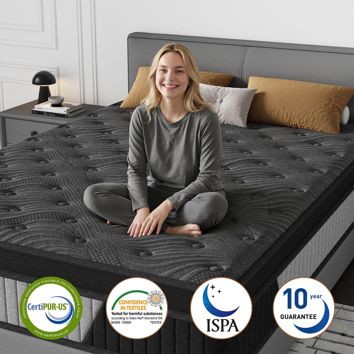 12 Inch Full Hybrid Memory Foam Mattress L400