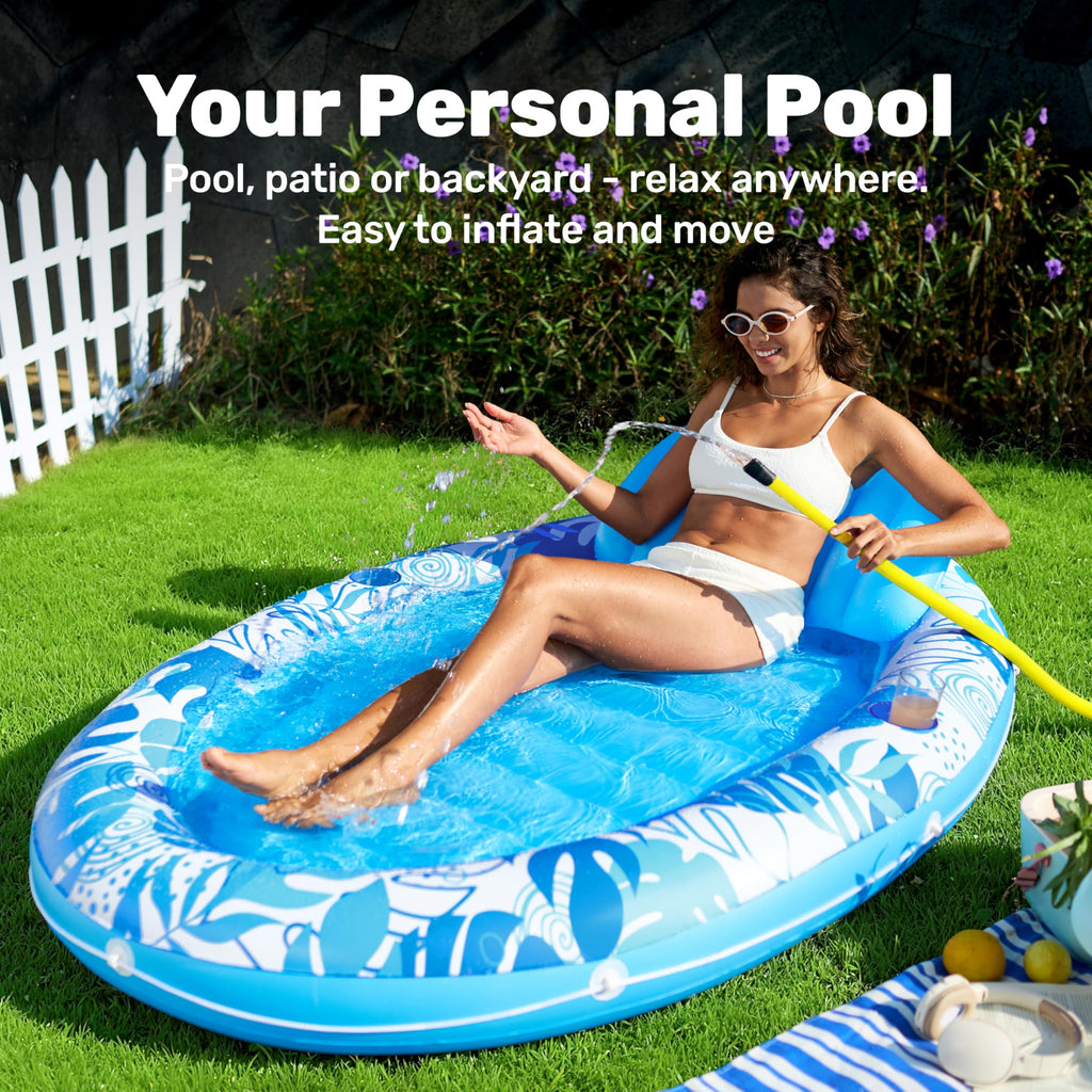 Inflatable Tanning Pool Lounger Float F89917