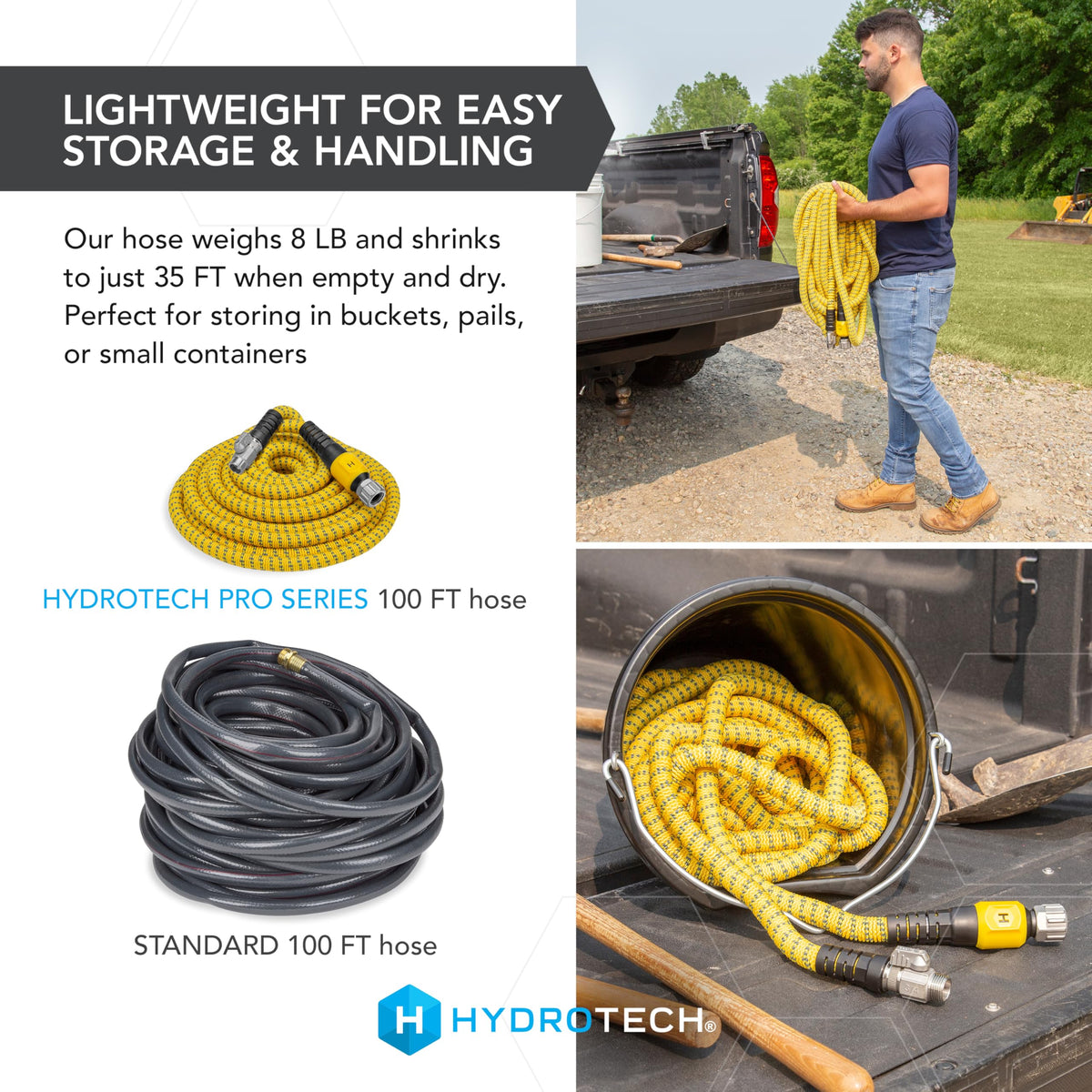 100 ft Max Flow Garden Hose, 3/4 in Diameter U299