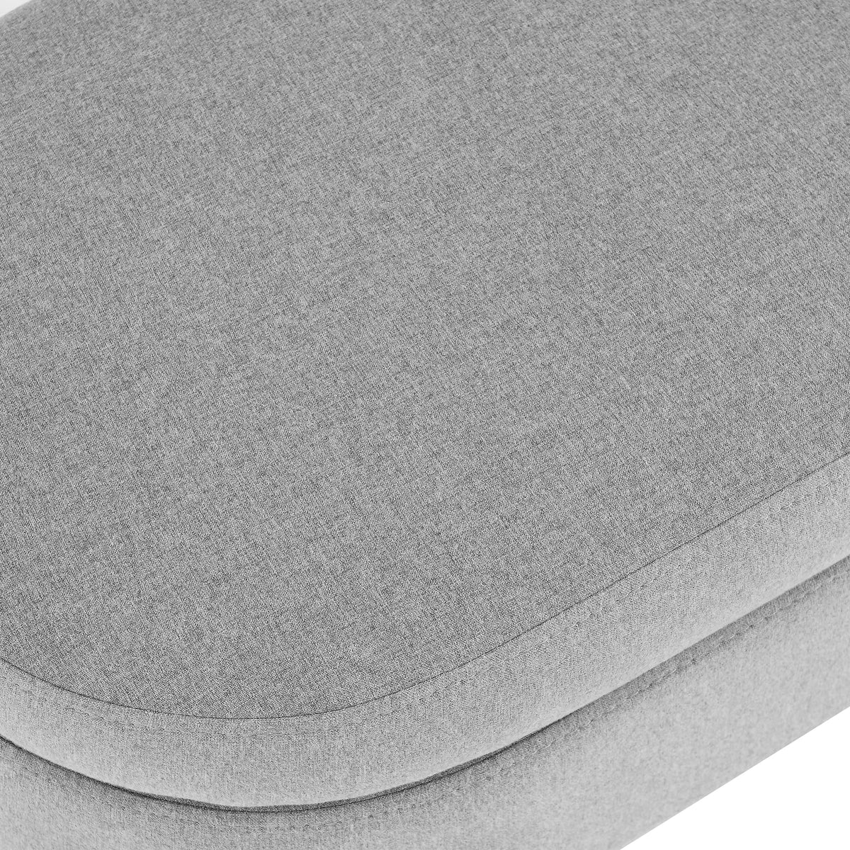 43.5" Oval Storage Bench Linen Fabric T708920