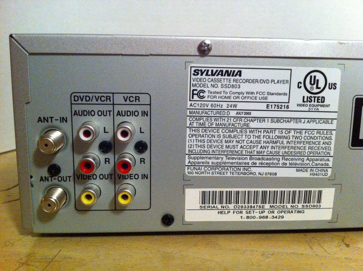 Video Cassette Recorder DVD Player R869